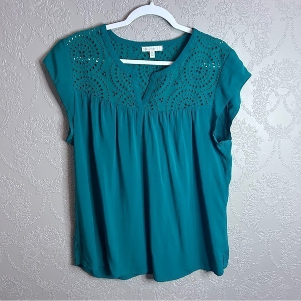 Pale Sky green blouse XL great condition